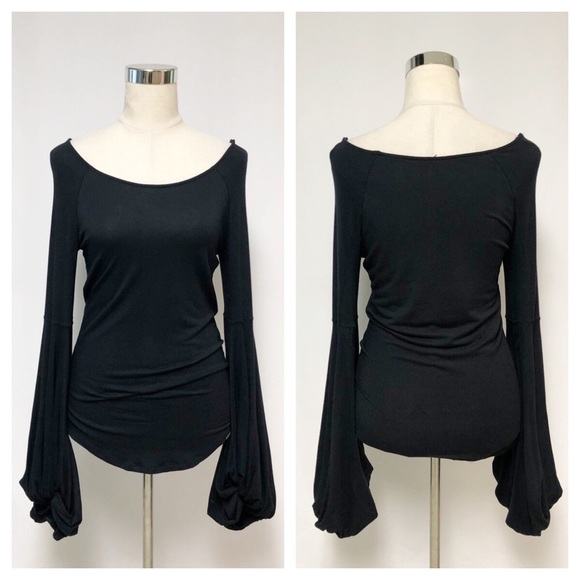 ❌SOLD❌ Free People Black To The Tropics Top Sz S - Picture 6 of 13